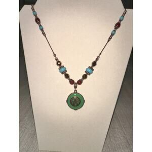 NEW WITH TAGS 2028 Vintage Style Necklace (Macys) Copper tone chain bead accents